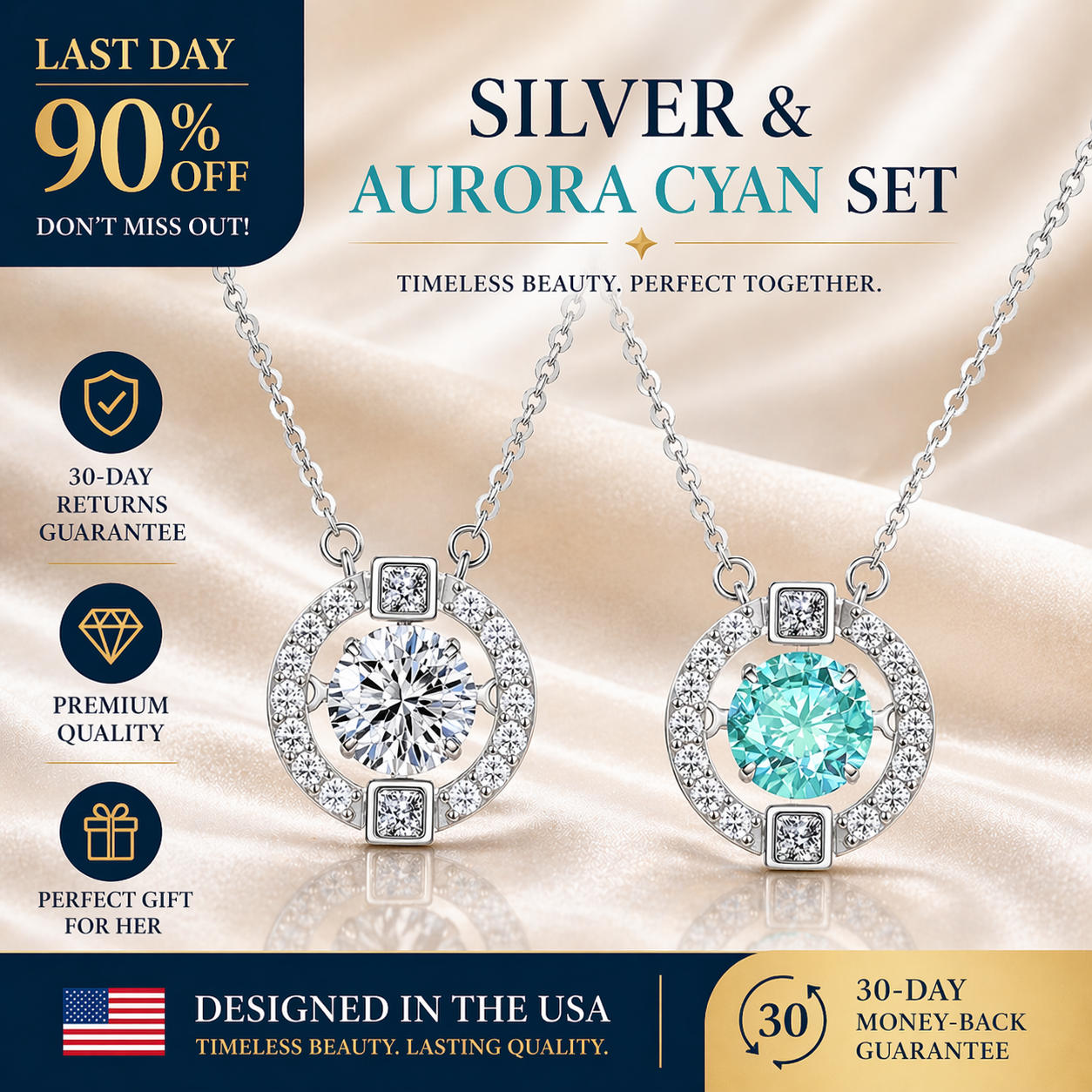 🔥 90% OFF TODAY: The "Beating Heart" 1-Carat Moissanite Solitaire Necklace💎