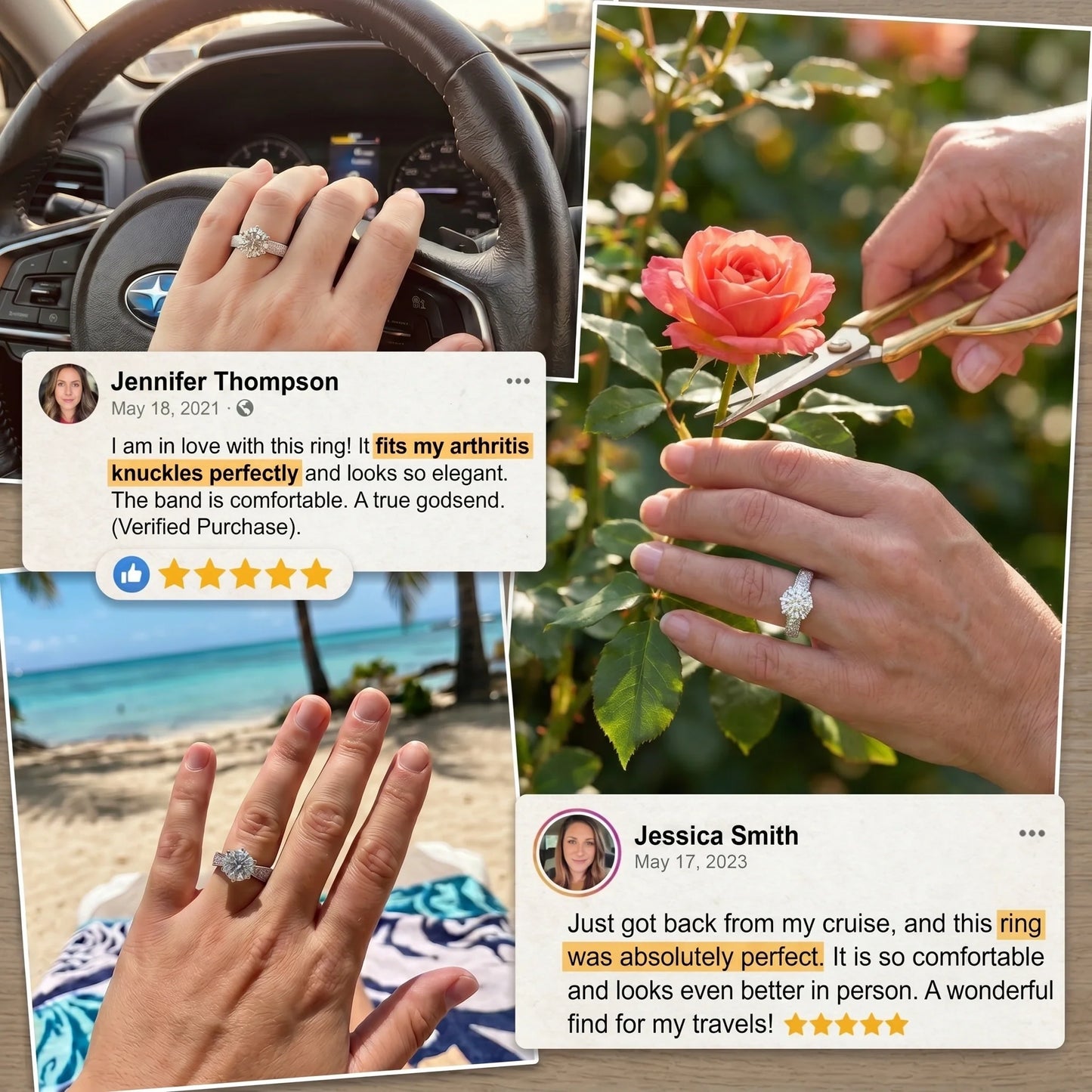 ✨ 80% OFF TODAY:The 2ct "Smart-Fit" Worry-Free Travel Ring