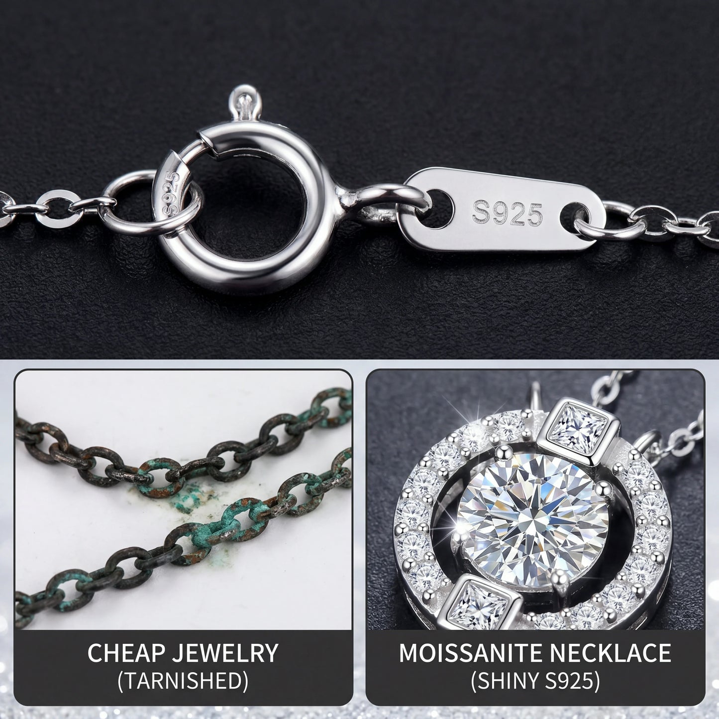 💎 The "Beating Heart" 1-Carat Moissanite Solitaire Necklace