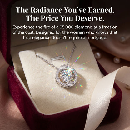 💎 The "Beating Heart" 1-Carat Moissanite Solitaire Necklace