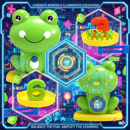 Quantum Leap Frog Math Station: Precision Balance Learning System - Gamified Arithmetic Enlightenment for Future Geniuses, Durable & Safe Early Education Tool