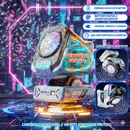 Smart Orbit Bubble Station: Interactive RGB Lighting & Auto-Rotation Tech - Rechargeable Wireless Bubble Blower for Seamless Indoor/Outdoor Celebration Magic