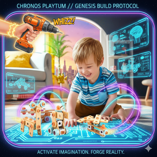 The Complete Little Engineer Box: Power Drill & Nut Assembly Toy Set - Portable STEM Building Station, Durable & Safe Construction Play Kit for Kids 3+